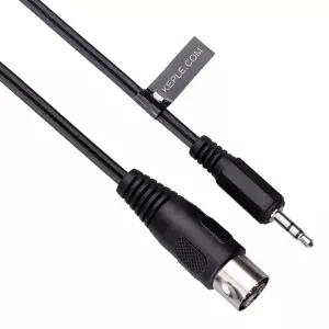 5DIN MIDI에서 3.5mm AUX TRS 잭 오디오 케이블 5핀에서 스테로 플러그 스마트폰 PC 노트북 하이파이