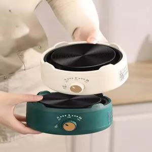 캠핑용 소형모카포트 전기렌지 500W 하이라이트 버너화이트 엣지포함 커피추출 캠핑용품