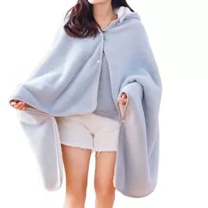 입는 후드담요 홈웨어 학교 극세사 후드 망토 포근함 블랭킷 이불 겨울 잠옷 로브