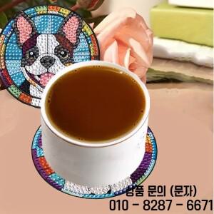 개무늬 다이아몬드 페인트 컵 받침 8개/세트 DIY 크리에이티브 휴일 선물