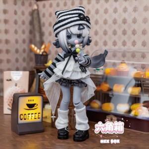 재고 있음 HEX BOX 1/12 Bjd 관절형 액션 피규어 블라인드 박스 애니메이션 캐릭터 인형 수집품 트렌디 장