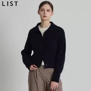 [리스트(LIST)] 울 하이넥 칼라 가디건 (택가격:198000원)