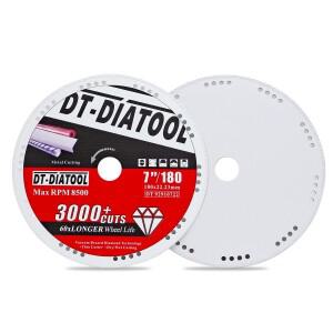 DT-DIATOOL 7 인치 180mm 다이아몬드 커팅 디스크 앵글 그라인더 휠 철근 스테인레스 스틸 철 톱 블레이드