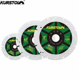 KURSTOL Dia75/115/125mm 커팅 디스크 1/2Pcs 대리석 화강암 도자기 세라믹 타일 커터 플레이트 용 멀티 홀