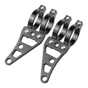 바이크 오토바이 41mm 포크 튜브 헤드라이트 거치대 브래킷 CNC 알루미늄 레트로 헤드램프 홀더 할리 카페