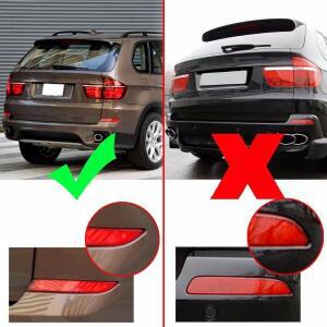 1쌍 좌측 우측 후면 범퍼 리플렉터 스티커 커버-BMW X5 E70 LCI 2011-2013 63147240997