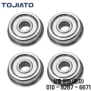 10pcs 플랜지 볼 베어링 F604ZZ 3D 프린터 부품 깊은 홈 풀리 휠 GT2 벨트