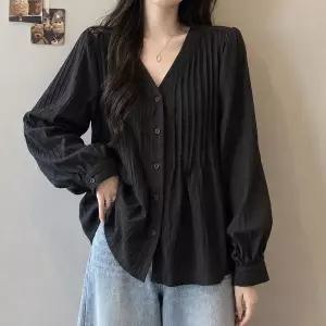 [blackqueen]달빛 세로 주름 핀턱 블라우스 blk005296_P439704822