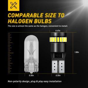 2pcss 자동 램프 W5W T10LED    주차 조명 194 168 인테리어 전구 빨간색 화이트 노란색 블루