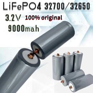 100%  32650 9000mAh 3.2V Lifepo4 충전식 배터리 전문 리튬 철 인산염 전원 (나사 포함)