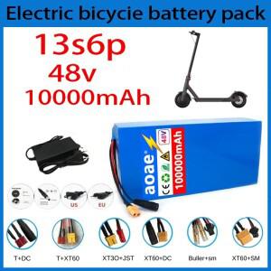 48V 13s6p  리튬 배터리 팩 48v 100000mAh 2000W Citycoco 전동 스쿠터 내장형 50A BMS+충전기