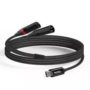 CableCreation APM 스피커 믹서용 USB-C to 듀얼 XLR 스플리터 오디오 케이블 스테레오 및 하이파이 품질