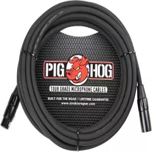 Pig Hog PHM25 고성능 8mm XLR 마이크 케이블 25피트 길이의 성능 향상과 녹음 및 투어용 스트레스 해소