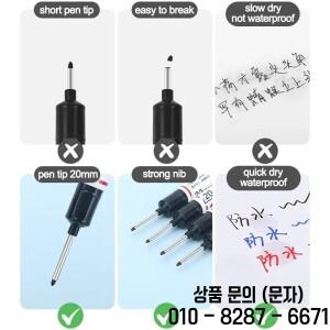 1/4Pcs 다목적 20mm 깊은 구멍 마커 펜 용 긴 헤드 금속 세라믹 유리 목공