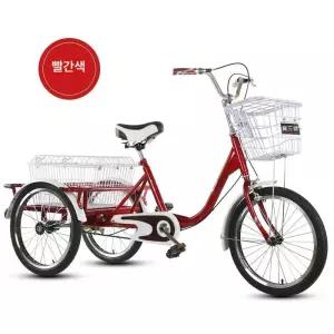 성인 세발 자전거 마실 노인 어르신 삼발이 시골 중년