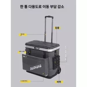 낚시용 캐리어 바다 아이스박스 한치 끌차 루어낚시 쿨백