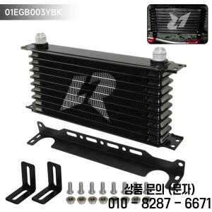 LINESRACING AN10 알루미늄 오일 쿨러 262mm 장착 브래킷 키트 트러스트 타입 블랙 열