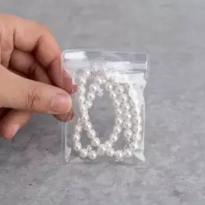 PVC지퍼팩 주얼리 100매 투명 주얼리 PVC 지퍼팩 악세서리 투명지퍼백 6x8