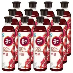 대상 청정원 홍초 석류 900ML x 12개 [BKX23636]