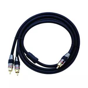 디옵텍 1RCA to 2RCA 골드 서브우퍼 케이블 1.5m 3RPM70015A