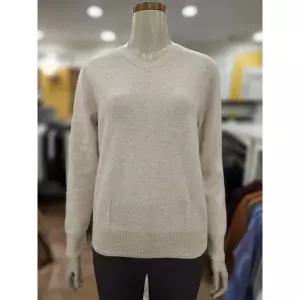 [BCBG] 울 스팽글 브이넥 풀오버 니트 B5D9K411A