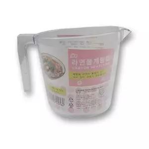 라면물 계량컵 500ML 라면물계량컵 계량컵 계량 측량 측량컵 컵 손잡이 게량컵 게량 개량 개량컵 비커