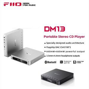 FiiO DM13 휴대용 밸런스드 CD 턴테이블 플레이어 HIFI 충실도 블루투스