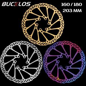 BUCKLOS 자전거 디스크 브레이크 로터 160mm 203mm G3 산악 도로 6볼트 초경량 부품