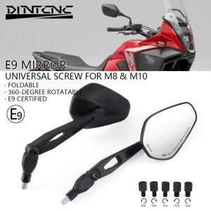 M8/M10 유니버설 E9 For YAMAHA TENERE 700 XT 1200Z 660 600 TRACER 900 바이크 오토바이 백미러 회전식