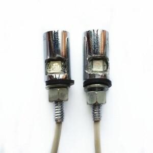 크롬 LED 번호판 볼트 조명, 바이크 오토바이 크루저 투어링 스트리트 트라이 네이키드