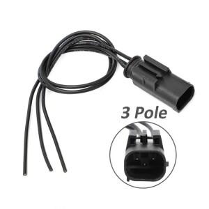 BMW 호환 GPS 수리용 커넥터 1개, 3핀 전원 리드 하네스 30cm, 바이크 오토바이  부품 611656 8330 0413585