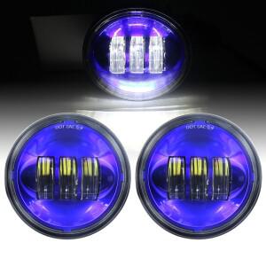 일렉트라 스트리트 글라이드 헤리티지 소프테일 클래식 로드 킹용 LED 바이크 오토바이 안개등, 보조 패싱