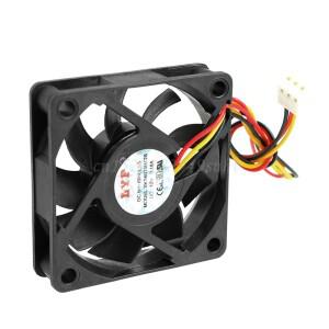 PC 컴퓨터 CPU 시스템 슬리브 베어링 냉각 팬 6015, DC 12V 3 핀 60x60x15mm