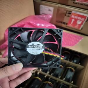 SANYO DENKI 9S0912P4M10 DC 12V 0.11A 120x120x25mm 4선 케이스 냉각 팬