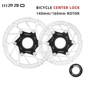 IIIPRO 초경량 센터 잠금 디스크 브레이크 로터 도로 자전거 및 산악 자전거용 140160mm 1.8mm 두께 디스크