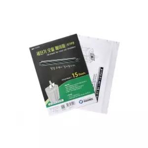 문서세단기 오일페이퍼 칼날유지보수 파쇄기 세절기 세단기소모품 15매입