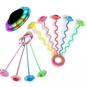 발목 줄넘기 다리 발줄넘기 발로돌리는 LED 일자