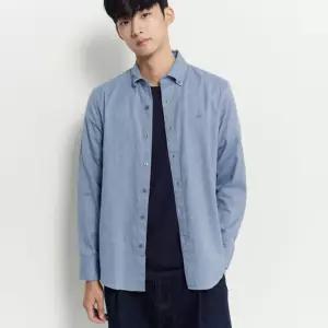 BC5964C22P 빈폴 멘 브러쉬드 헤링본 셔츠 블루 7144188