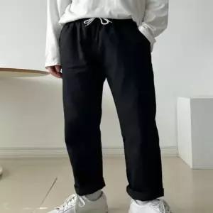 데일리팬츠 남성 팬츠 남자면바지 일자 남성캐주얼팬츠 남성면팬츠 일자팬츠