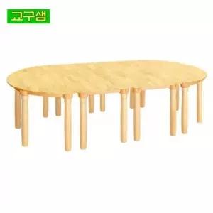 유치 책상 원목다리 H25-1 교구샘 H530 원목