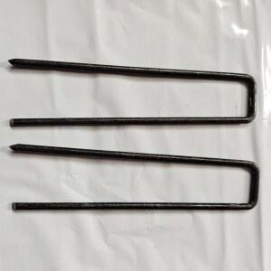 야자매트 쇠말뚝 산책로 등산로 빗물 길이 길이15cm 폭4cm 코이어매트 고정 매트