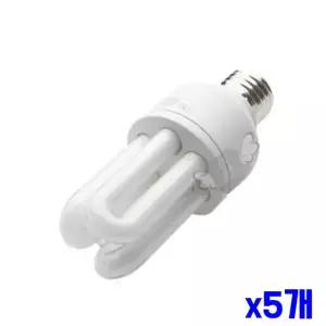 선명한 삼파장 램프 11W 주광색 x5 개 형광등 교체등 조명