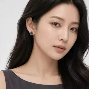 베젤 사금석 자개 로프 볼 빈티지 타원 캐보션 귀걸이 자개귀걸이 볼귀걸이 빈티지귀걸이