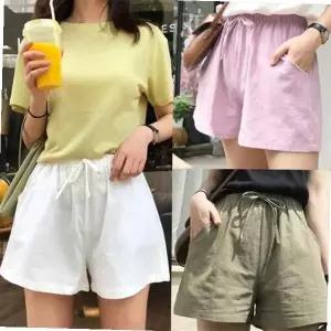 8컬러 데일리 린넨 밴딩 와이드 마반바지 여성