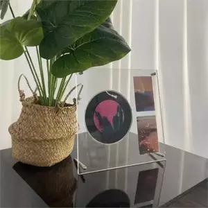 아크릴 cd 홀더 투명 거치대 스탠드 cd 포토 카드 진열대 앨범 전시 진열 디스플레이 케이스 정리함 프레임