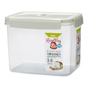 토스트하기 편리한 식빵보관용기 3.6L 플라스틱 밀폐 사각 냉장고정리