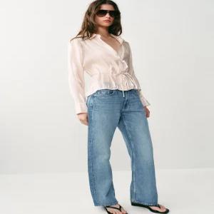 ZARA 글리터 벨트 셔츠 - 바닐라 4387/803/727