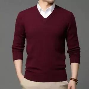 [하프클럽/]니트 긴팔 오피스 남자 니트 오버핏 스웨터 브이 컬러