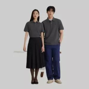 [빈폴] [빈폴] [Essential] 피케 칼라넥 반소매 티셔츠 애쉬 (BC6242E714) (BC6242E714)