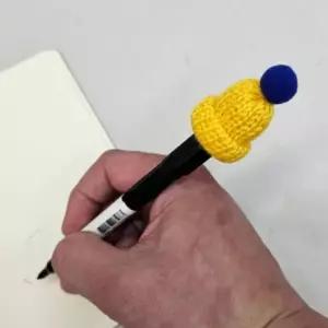 미니 10개 크리스마스 색상랜덤 겨울데코 꾸미기 털모자 뜨개모자 니트 장식